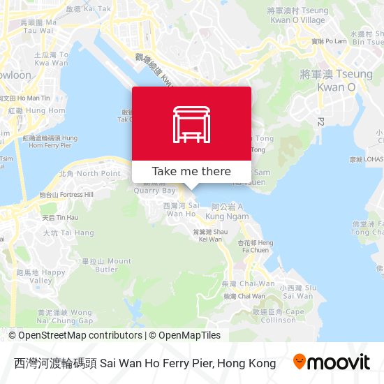 西灣河渡輪碼頭 Sai Wan Ho Ferry Pier map
