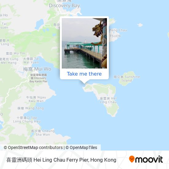喜靈洲碼頭 Hei Ling Chau Ferry Pier map