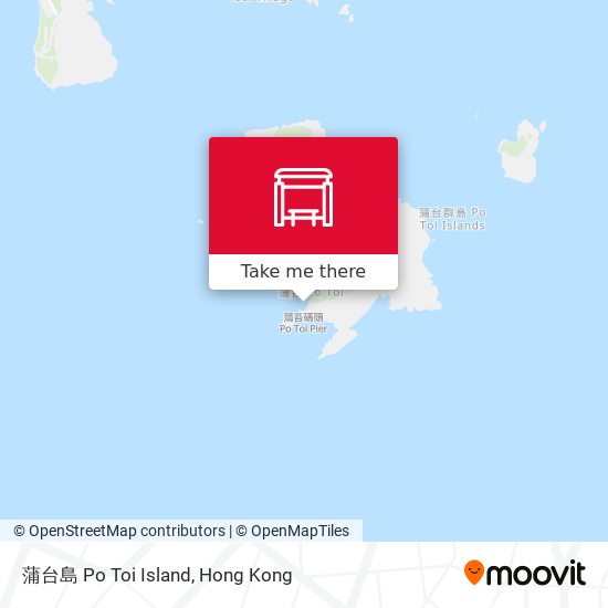 蒲台島 Po Toi Island map