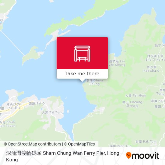深涌灣渡輪碼頭 Sham Chung Wan Ferry Pier map