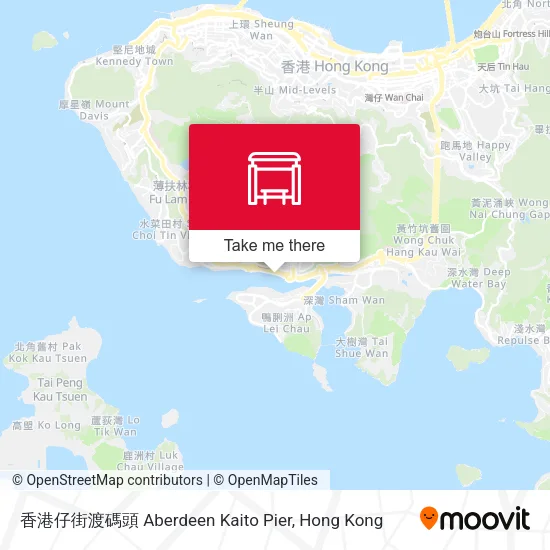 香港仔街渡碼頭 Aberdeen Kaito Pier地圖