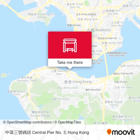 中環三號碼頭 Central Pier No. 3 map