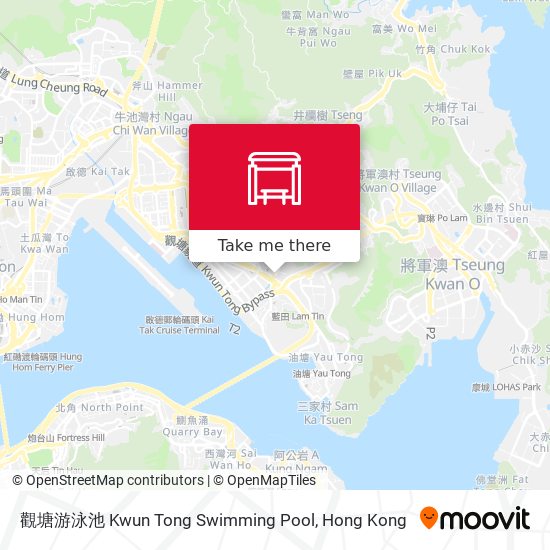 觀塘游泳池 Kwun Tong Swimming Pool map