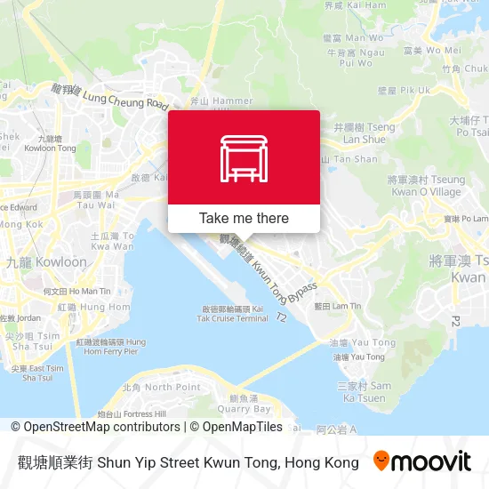 觀塘順業街 Shun Yip Street Kwun Tong map