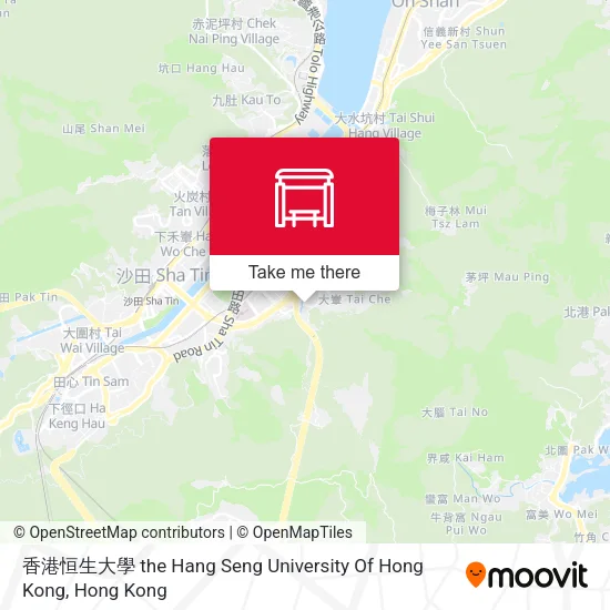 香港恒生大學 the Hang Seng University Of Hong Kong地圖