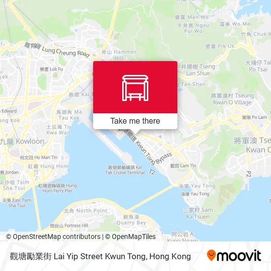 觀塘勵業街 Lai Yip Street Kwun Tong地圖