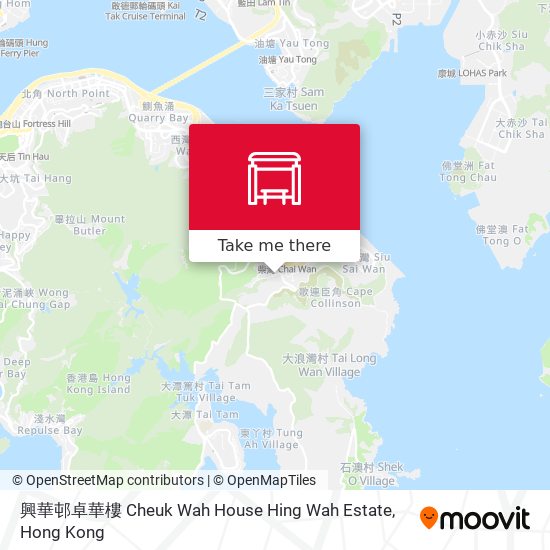 興華邨卓華樓 Cheuk Wah House Hing Wah Estate map