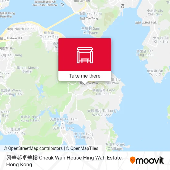 興華邨卓華樓 Cheuk Wah House Hing Wah Estate地圖