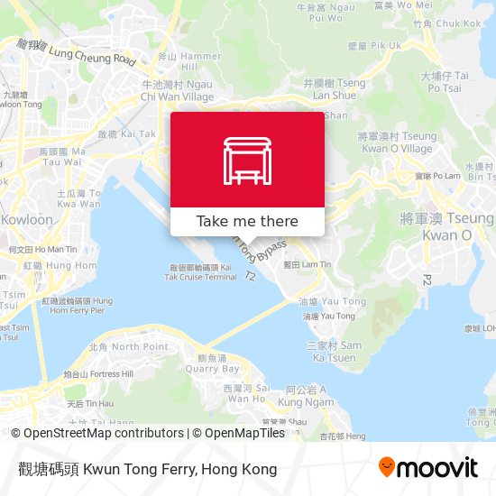 觀塘碼頭 Kwun Tong Ferry map