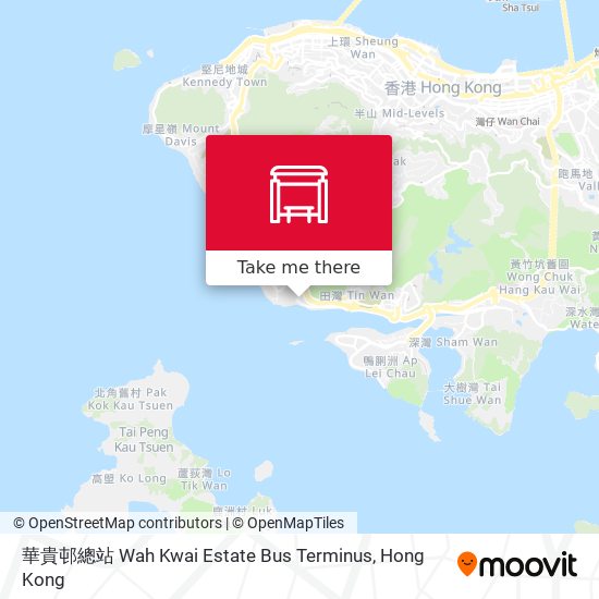 華貴邨總站 Wah Kwai Estate Bus Terminus map
