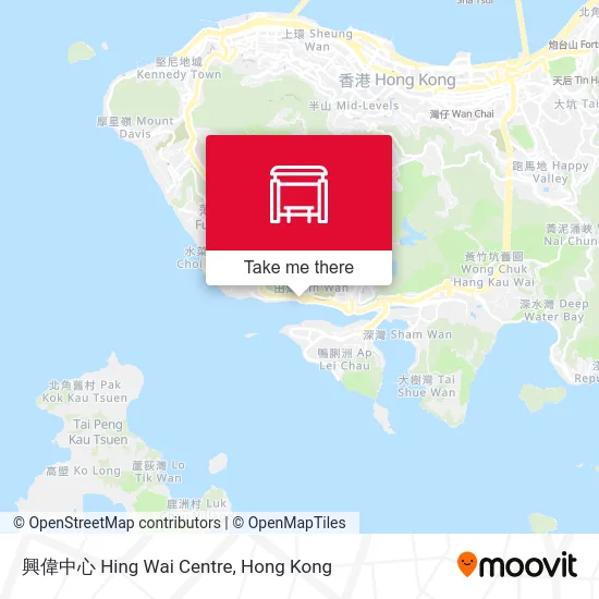 興偉中心 Hing Wai Centre map