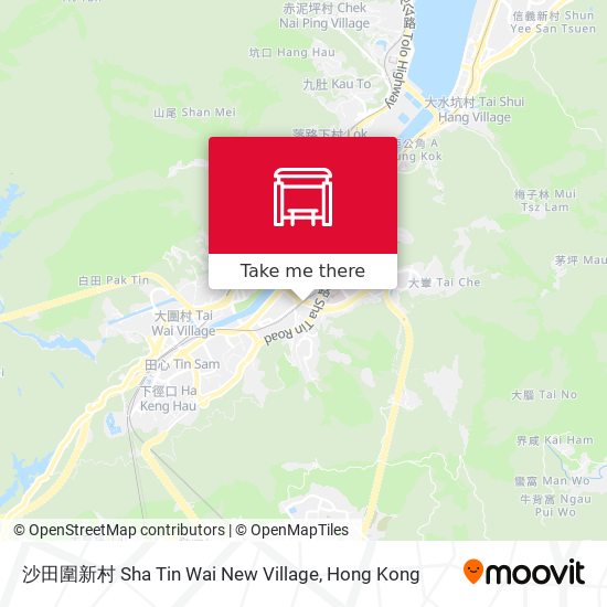沙田圍新村 Sha Tin Wai New Village map