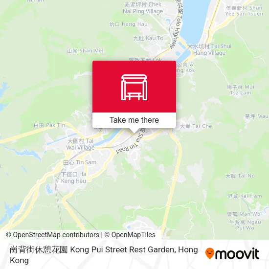 崗背街休憩花園 Kong Pui Street Rest Garden地圖