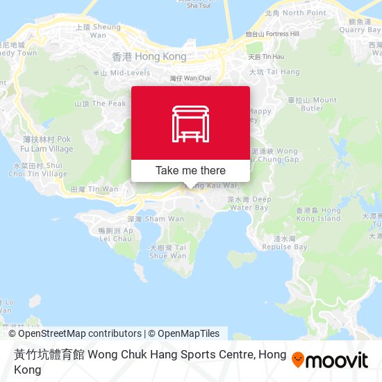 黃竹坑體育館 Wong Chuk Hang Sports Centre map