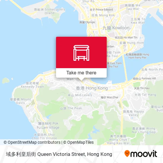 域多利皇后街 Queen Victoria Street地圖