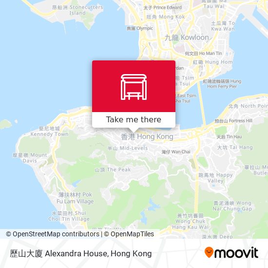 歷山大廈 Alexandra House map