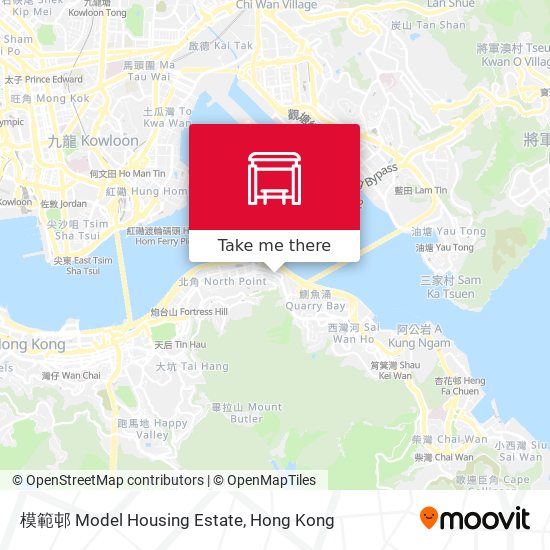 模範邨 Model Housing Estate map