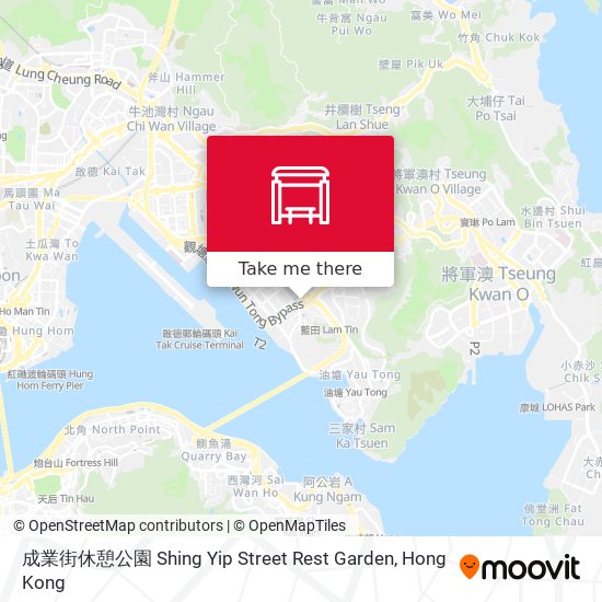 成業街休憩公園 Shing Yip Street Rest Garden map