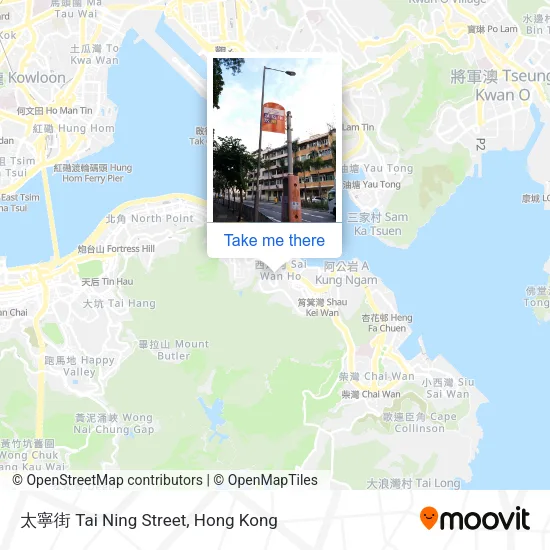 太寧街 Tai Ning Street map