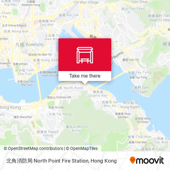 北角消防局 North Point Fire Station地圖