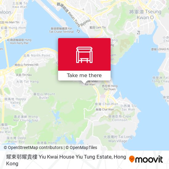 耀東邨耀貴樓 Yiu Kwai House Yiu Tung Estate map