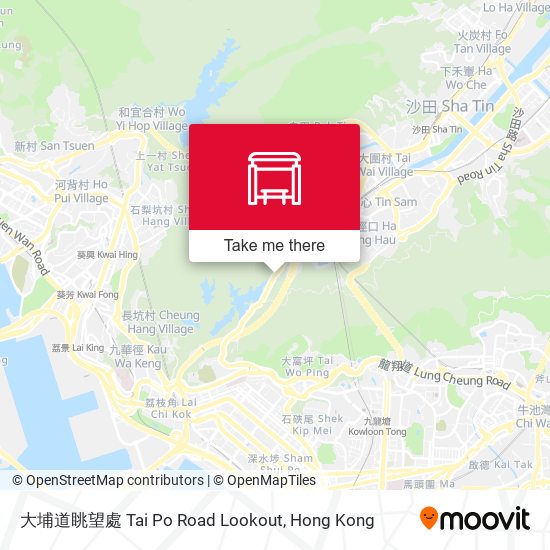 大埔道眺望處 Tai Po Road Lookout map
