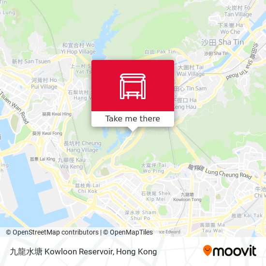 九龍水塘 Kowloon Reservoir map