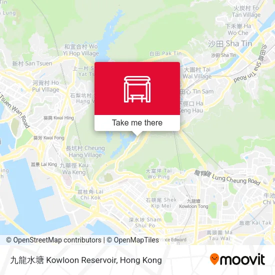 九龍水塘 Kowloon Reservoir map