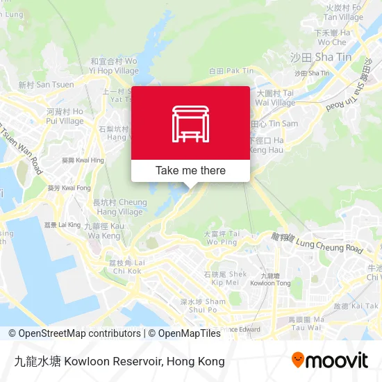 九龍水塘 Kowloon Reservoir map