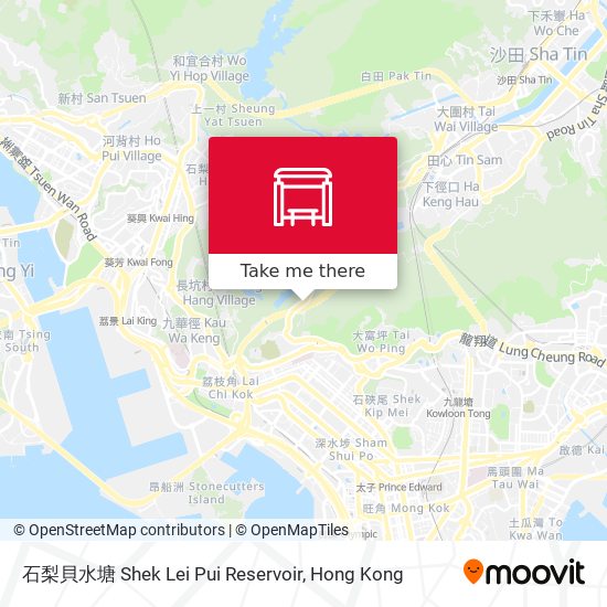 石梨貝水塘 Shek Lei Pui Reservoir map