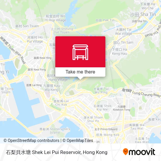 石梨貝水塘 Shek Lei Pui Reservoir地圖