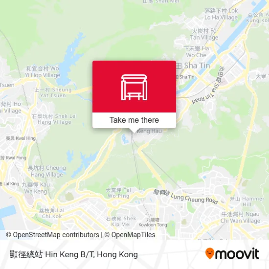 顯徑總站 Hin Keng B/T map