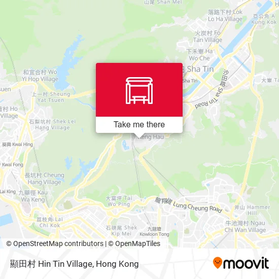 顯田村 Hin Tin Village map