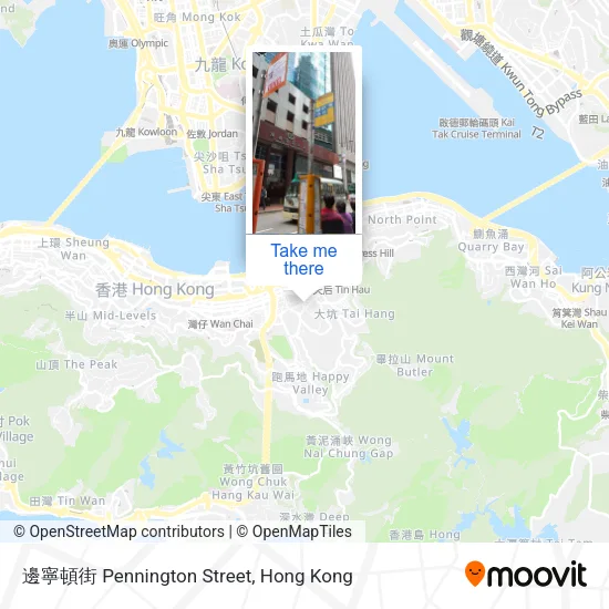 邊寧頓街 Pennington Street地圖