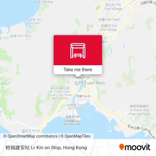 輕鐵建安站 Lr Kin on Stop地圖