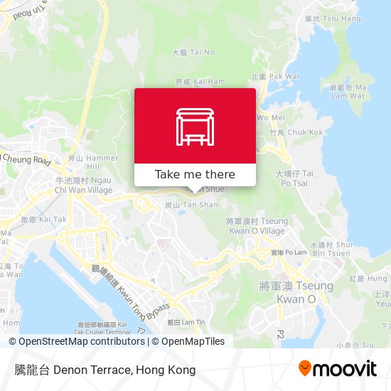 騰龍台 Denon Terrace map