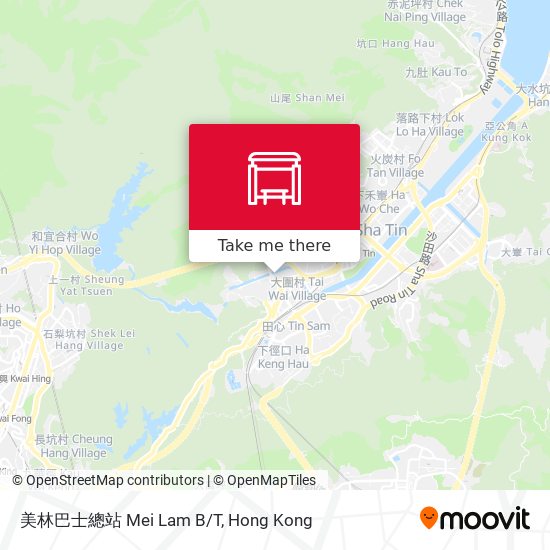 美林巴士總站 Mei Lam B/T map