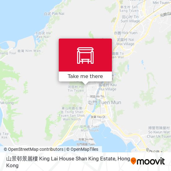 山景邨景麗樓 King Lai House Shan King Estate map