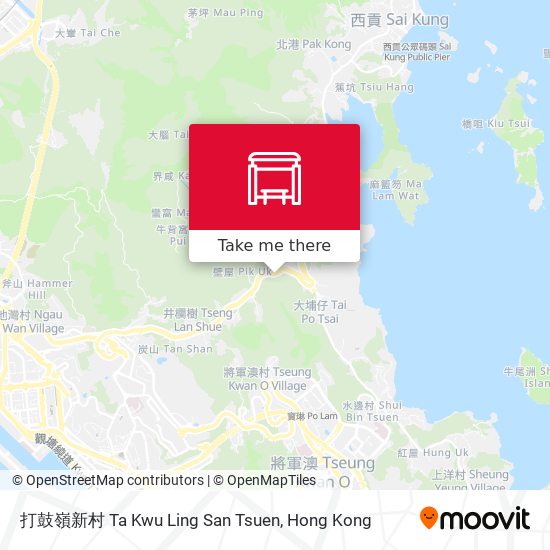 打鼓嶺新村 Ta Kwu Ling San Tsuen map