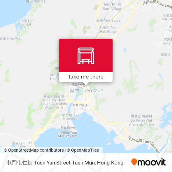 屯門屯仁街 Tuen Yan Street Tuen Mun map