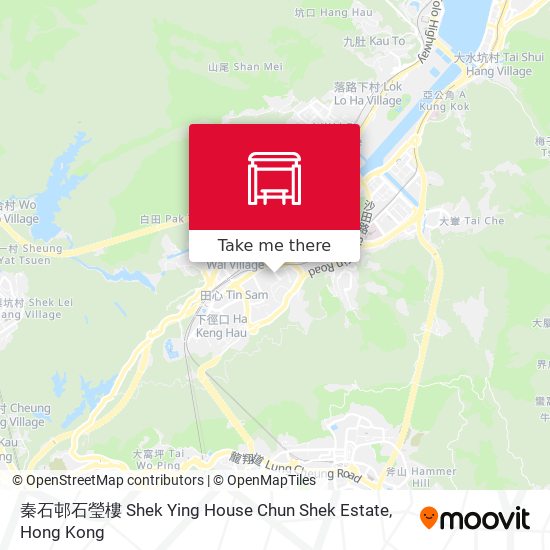 秦石邨石瑩樓 Shek Ying House Chun Shek Estate map