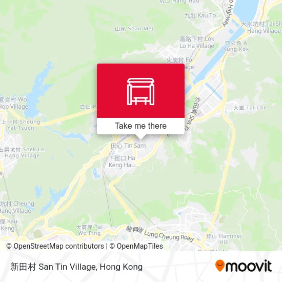 新田村 San Tin Village map