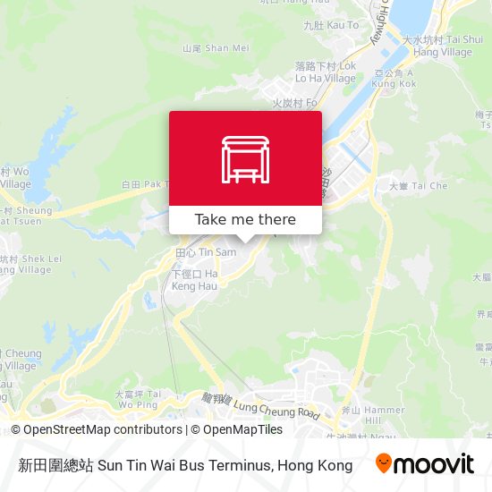 新田圍總站 Sun Tin Wai Bus Terminus map