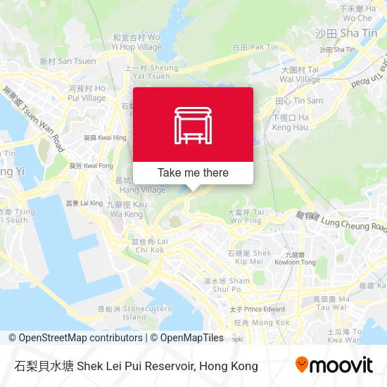 石梨貝水塘 Shek Lei Pui Reservoir地圖