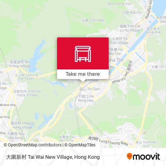 大圍新村 Tai Wai New Village map