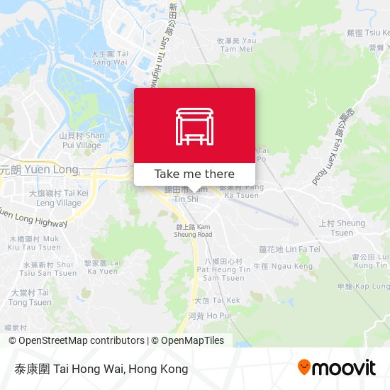 泰康圍 Tai Hong Wai map