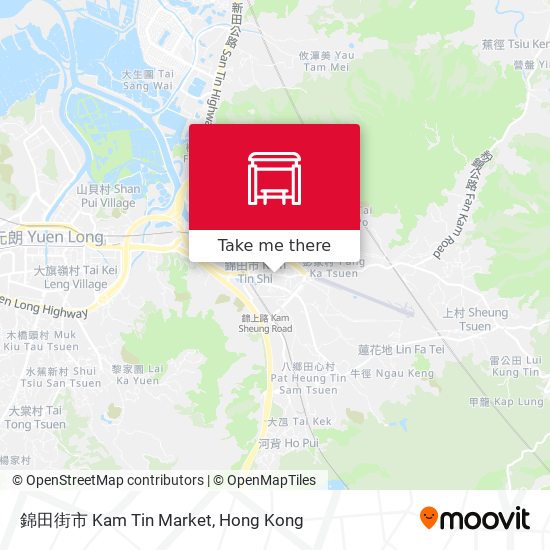 錦田街市 Kam Tin Market map