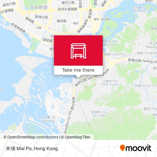 米埔 Mai Po map
