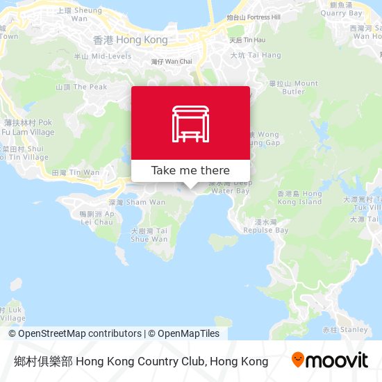 鄉村俱樂部 Hong Kong Country Club map