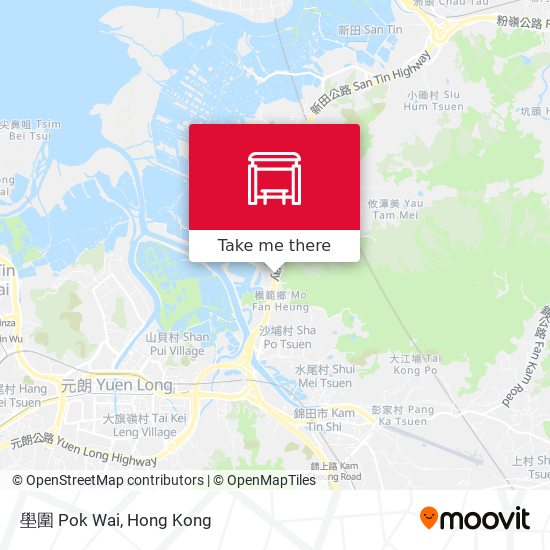 壆圍 Pok Wai map